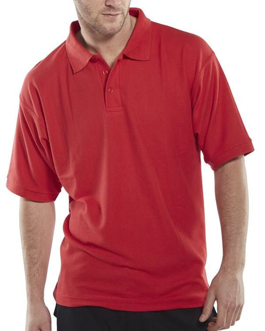 Red Small Polo Shirt - NWT FM SOLUTIONS - YOUR CATERING WHOLESALER
