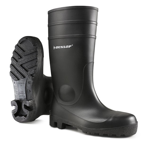 Dunlop Protomaster Full Safety Black Size 10.5 Boots - NWT FM SOLUTIONS - YOUR CATERING WHOLESALER