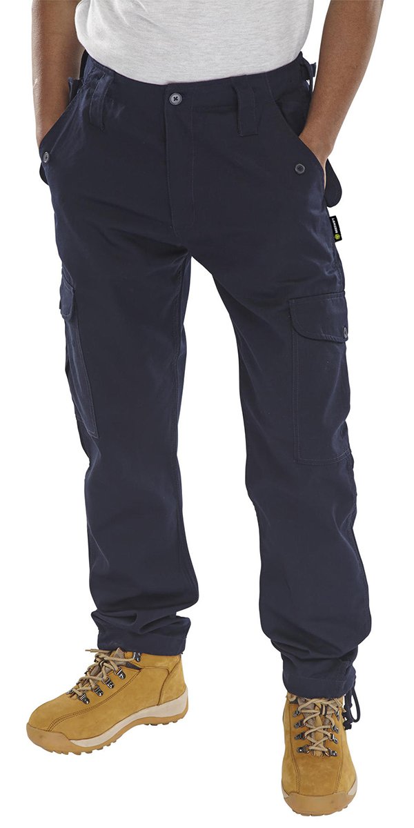 Beeswift Workwear Navy 30 Combat Trousers - NWT FM SOLUTIONS - YOUR CATERING WHOLESALER