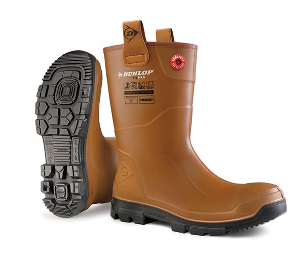 Dunlop Purofort Rigair Lined Brown Size 8 Boots - NWT FM SOLUTIONS - YOUR CATERING WHOLESALER