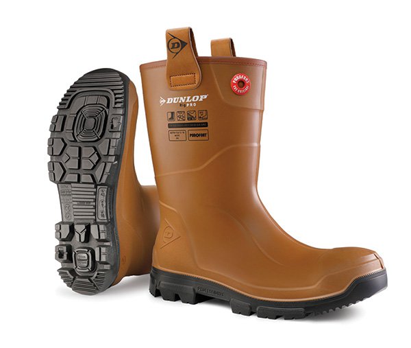 Dunlop Purofort Rigair Lined Brown Size 9 Boots - NWT FM SOLUTIONS - YOUR CATERING WHOLESALER