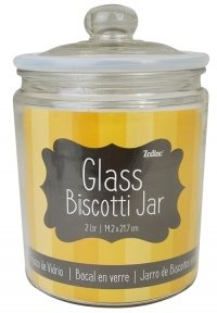 Fixtures Medium 2L Glass Jar with Air Tight lid for Biscuits,Sweets,Coffee, etc..