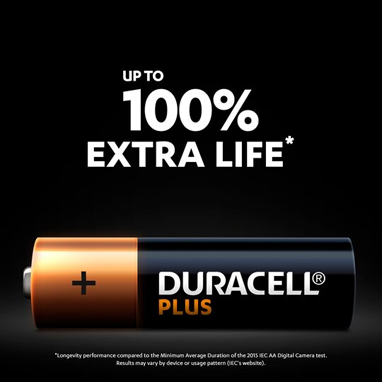 Duracell AA Plus Battery Pack 4's