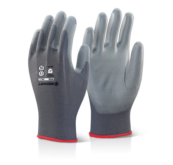 Beeswift 2000 Grey Medium Nylon Gloves (Pair) - NWT FM SOLUTIONS - YOUR CATERING WHOLESALER