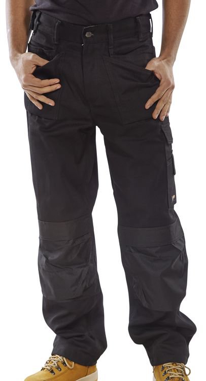 Beeswift Workwear Premium Black 36 Cargo Trousers  - NWT FM SOLUTIONS - YOUR CATERING WHOLESALER