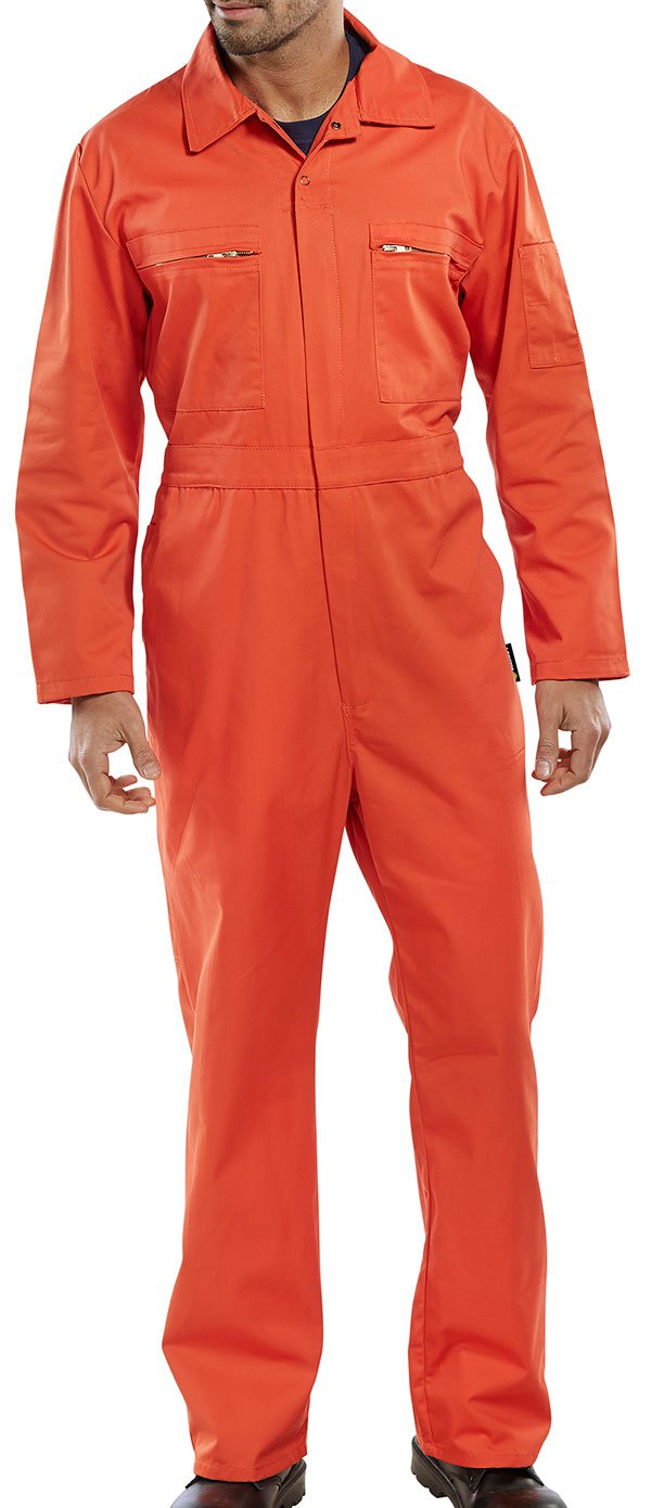 Super Beeswift Workwear Orange Boiler Suit Size 52 - NWT FM SOLUTIONS - YOUR CATERING WHOLESALER