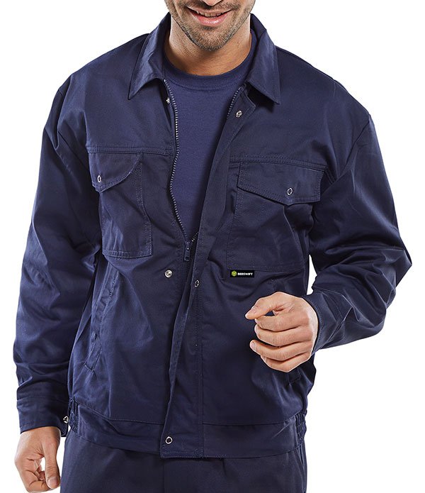 Super Beeswift Workwear Navy 42 Jacket - NWT FM SOLUTIONS - YOUR CATERING WHOLESALER