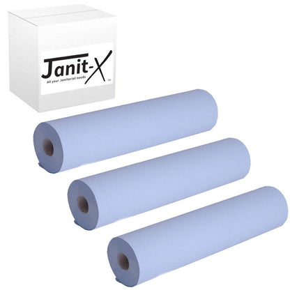 Janit-X Eco Couch Rolls Blue 2ply 10inch 40m