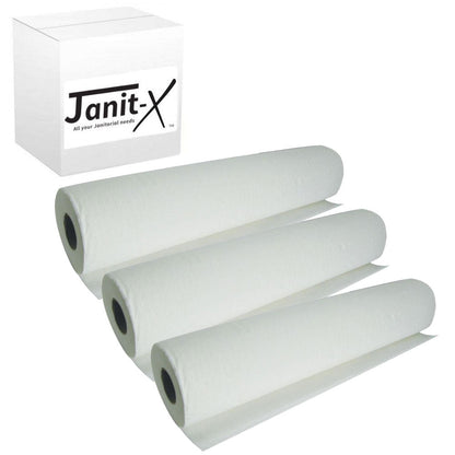 Janit-X Couch Rolls White 2ply 10inch ,40m