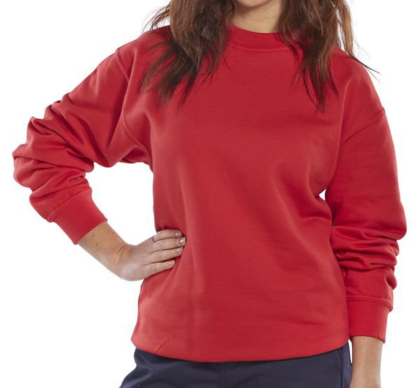 Beeswift Workwear Red Sweatshirt Extra Large - NWT FM SOLUTIONS - YOUR CATERING WHOLESALER