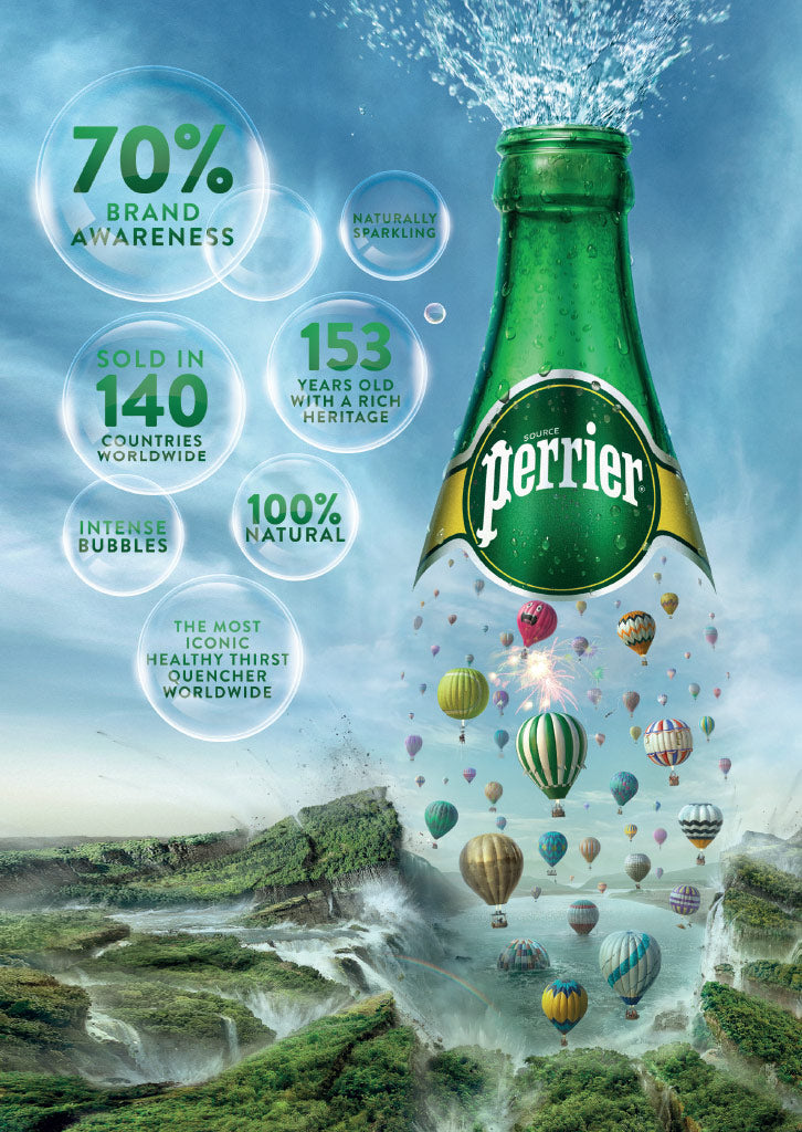 Perrier 250ml Sparkling Water Slim Can (Pack of 35)