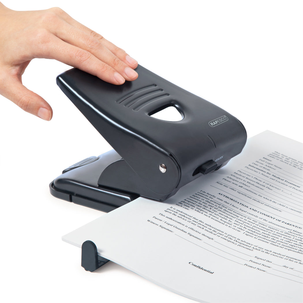 Rapesco 835 2 Hole Punch Metal 40 Sheet Black - PF800AB1