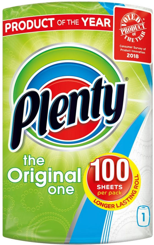 Plenty Original One Kitchen Roll 100 Sheet - NWT FM SOLUTIONS - YOUR CATERING WHOLESALER