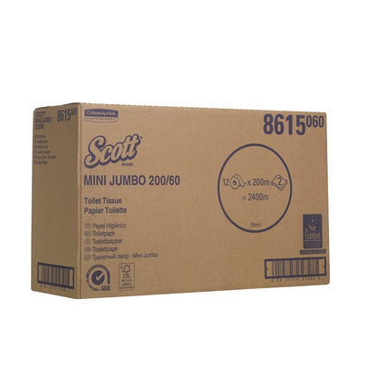 Scott Essential Jumbo Toilet Tissue White 12's (8615)