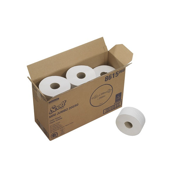 Scott Essential Jumbo Toilet Tissue White 12's (8615)