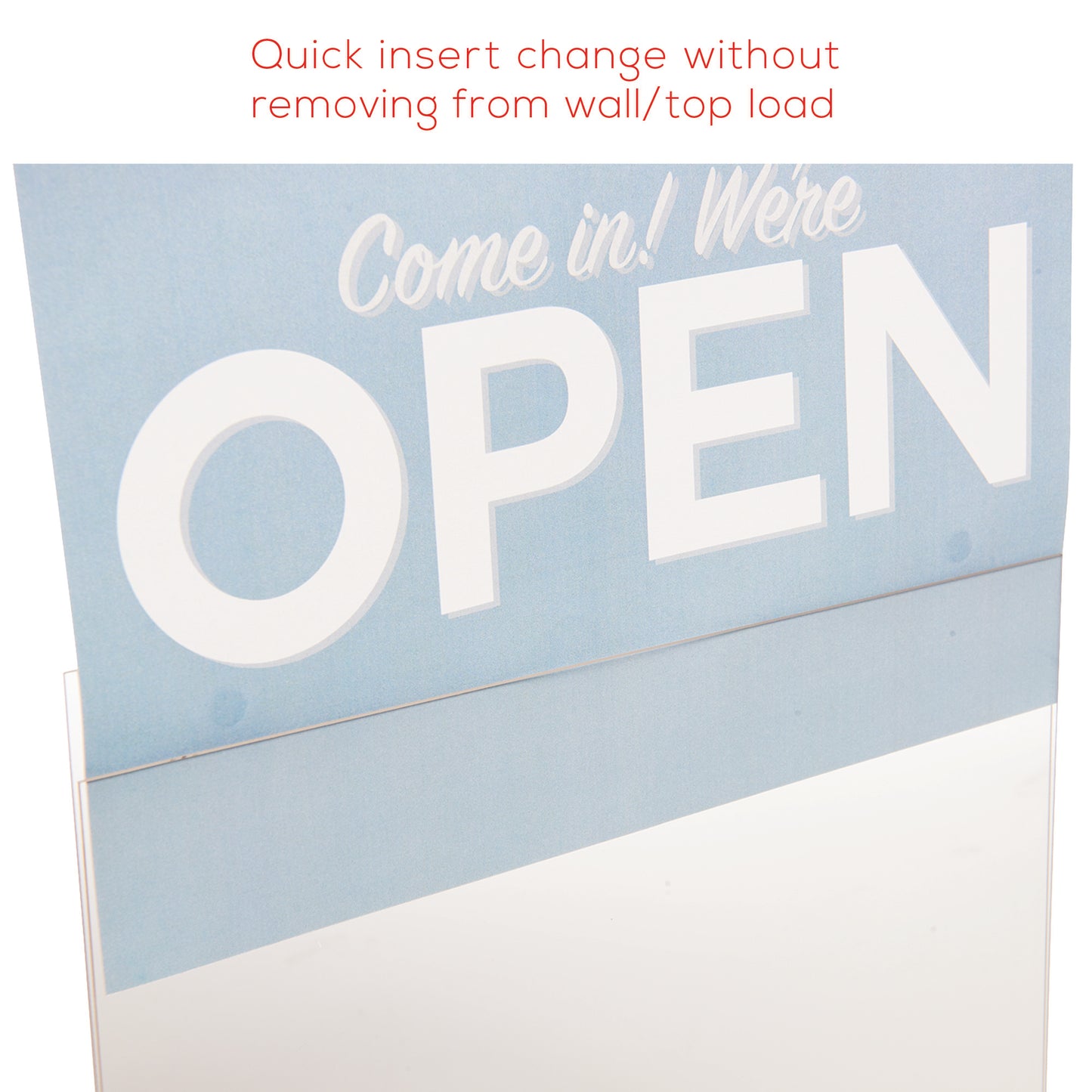 Deflecto Wall Sign Holder A3 Landscape Clear 48000