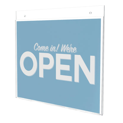 Deflecto Wall Sign Holder A4 Landscape Clear 46901