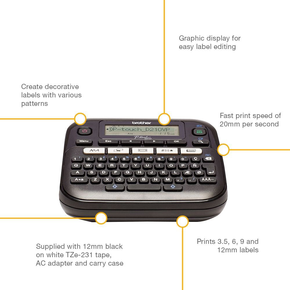 Brother PTD210VP Labelling Machine