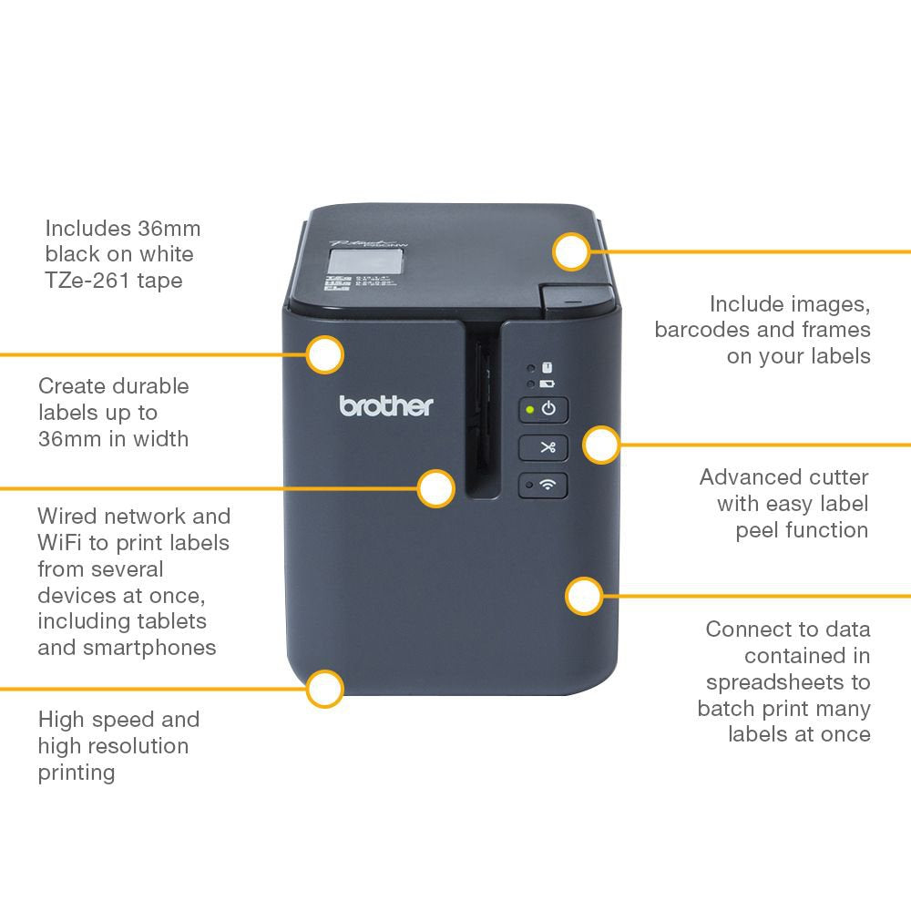 Brother PT-P950NW Wireless Label Printer