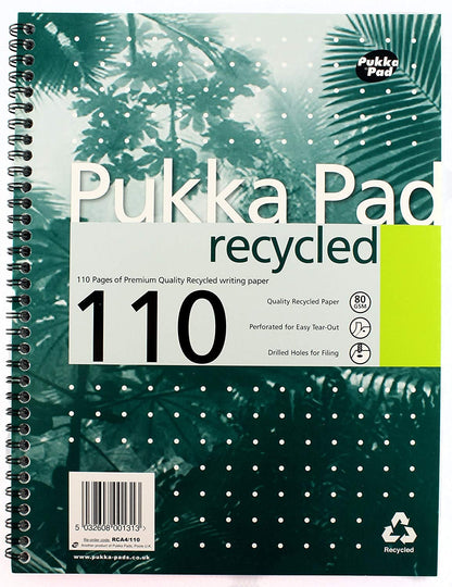Pukka Pads Recycled A5 Notebook - NWT FM SOLUTIONS - YOUR CATERING WHOLESALER