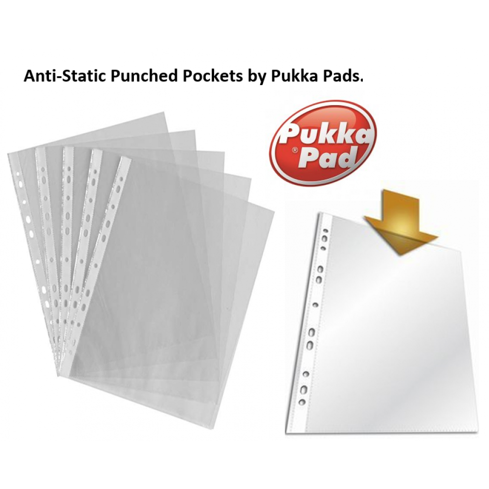 Pukka Punched Pockets A4 Clear 50 Micron Pack 50's - NWT FM SOLUTIONS - YOUR CATERING WHOLESALER