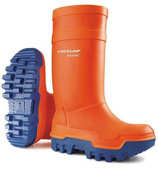 Dunlop Purofort Thermo Orange Size 13 Boots - NWT FM SOLUTIONS - YOUR CATERING WHOLESALER
