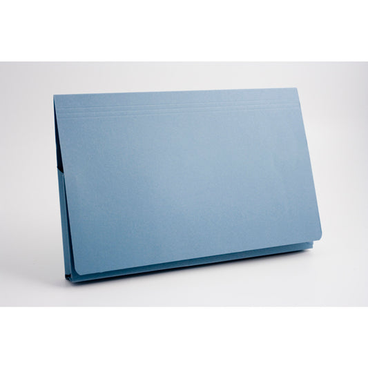 Guildhall Document Wallet Manilla Full Flap Foolscap 315gsm Blue (Pack 50) - PW2-BLUZ - NWT FM SOLUTIONS - YOUR CATERING WHOLESALER