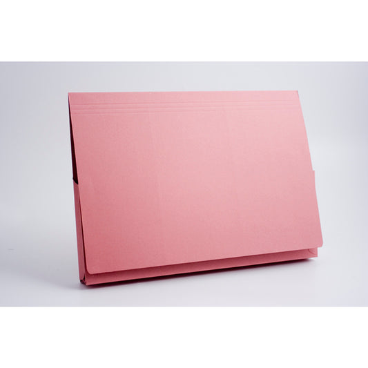 Guildhall Legal Wallet Manilla 356x254mm Full Flap 315gsm Pink (Pack 50) - PW3-PNKZ - NWT FM SOLUTIONS - YOUR CATERING WHOLESALER