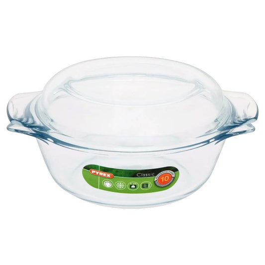 Pyrex Round Casserole Dish 2.1 Litre - NWT FM SOLUTIONS - YOUR CATERING WHOLESALER