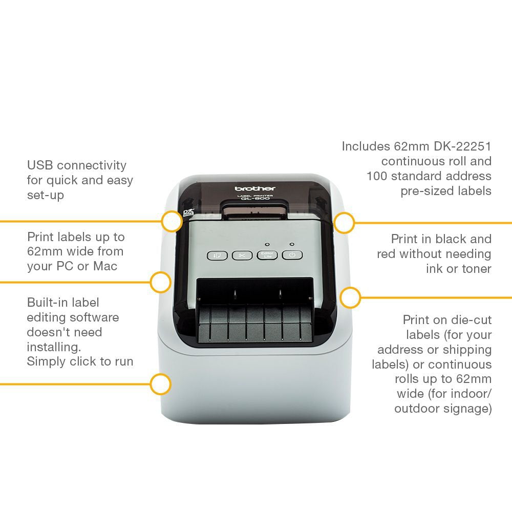 Brother QL800 2 Colour Label Printer