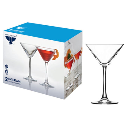 Entertain Cocktail Glasses 240ml Pack 2's - NWT FM SOLUTIONS - YOUR CATERING WHOLESALER