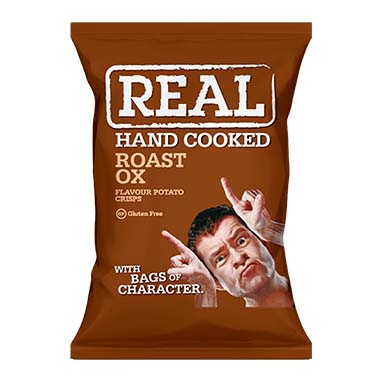 Real Crisps Roast Ox 24x35g - NWT FM SOLUTIONS - YOUR CATERING WHOLESALER