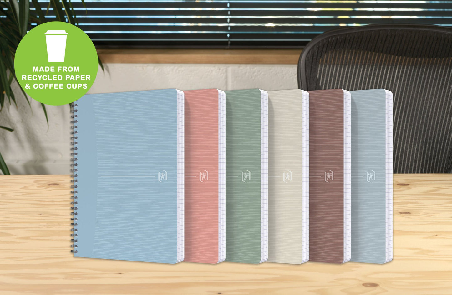 Oxford Office Wirebound Notebook My Rec Up A4 Ruled 180 Pages Green 400166099
