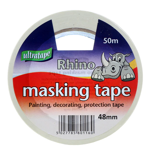 Rhino Masking Tape 48mmx50m - NWT FM SOLUTIONS - YOUR CATERING WHOLESALER