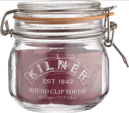 Kilner CLIP TOP ROUND Jar 0.5 Litre