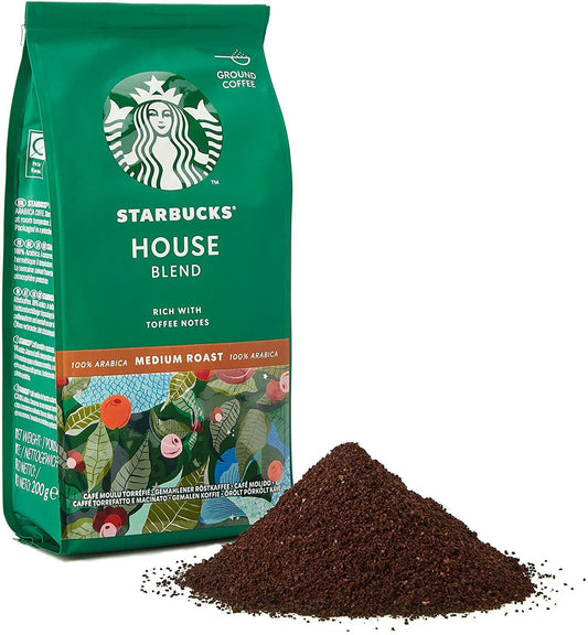 Starbucks Medium House Blend Ground Filter Coffee 200g - NWT FM SOLUTIONS - YOUR CATERING WHOLESALER