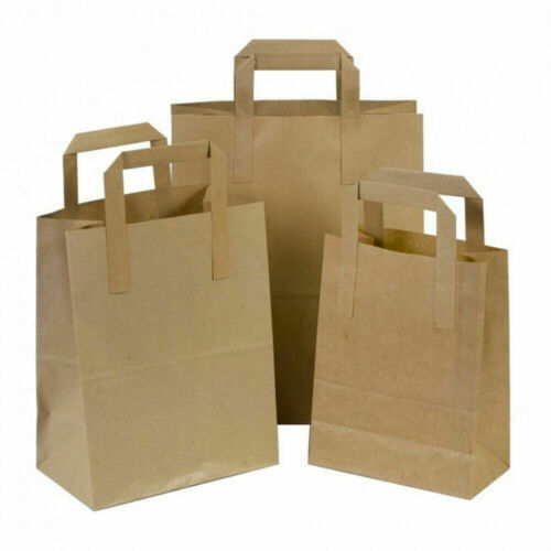 Durakraft Eco Friendly Paper Bags with Handles x 250 {Medium Brown}