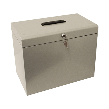 Cathedral A4 Grey File Box - NWT FM SOLUTIONS - YOUR CATERING WHOLESALER