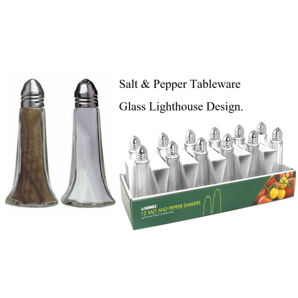 Sunnex Lighthouse Salt & Pepper TwinPack - NWT FM SOLUTIONS - YOUR CATERING WHOLESALER
