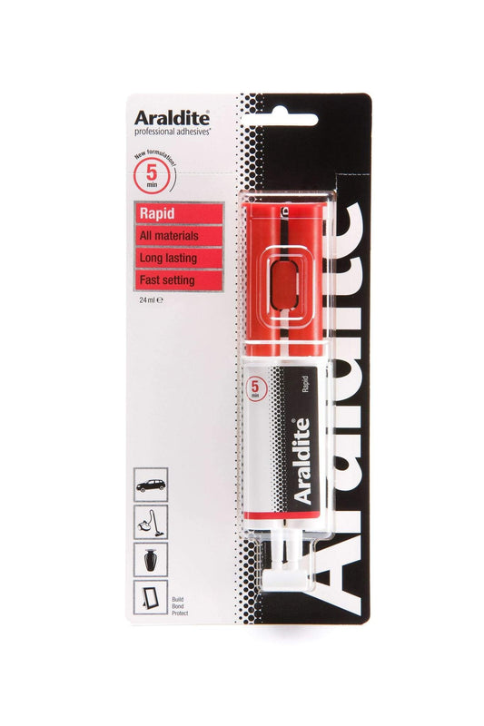 Araldite Rapid Syringe Epoxy Adhesive 24ml - NWT FM SOLUTIONS - YOUR CATERING WHOLESALER