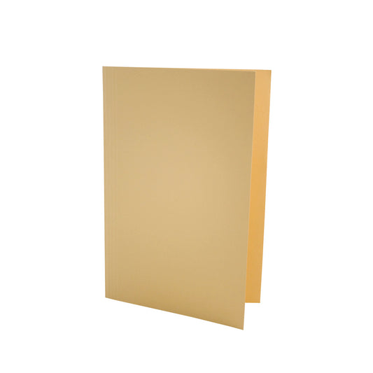 Exacompta Square Cut Folder Manilla Foolscap 180gsm Yellow (Pack 100) - SCL-YLWZ - NWT FM SOLUTIONS - YOUR CATERING WHOLESALER