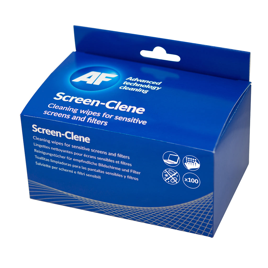 AF Screen-Clene Anti-Static Cleaning Wipes (Pack 100) SCS100