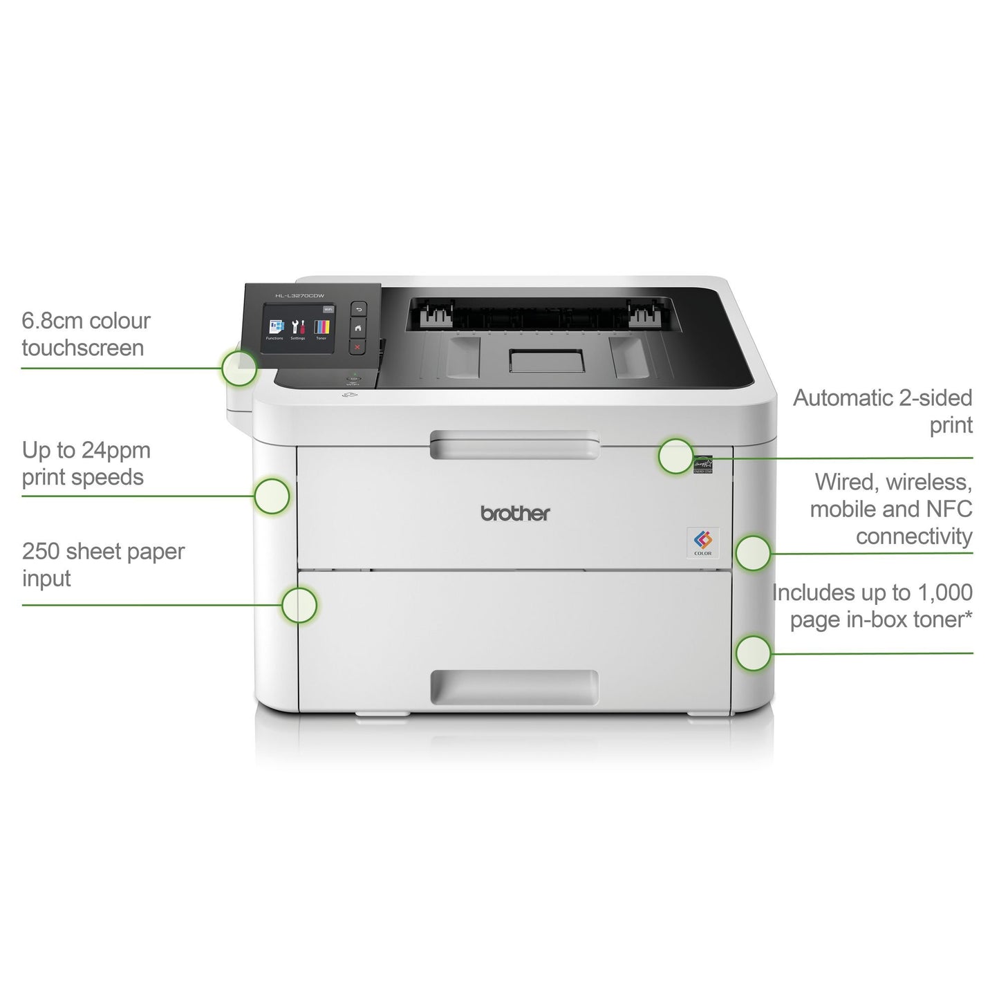 Brother HLL3270CDW A4 Colour Laser Printer