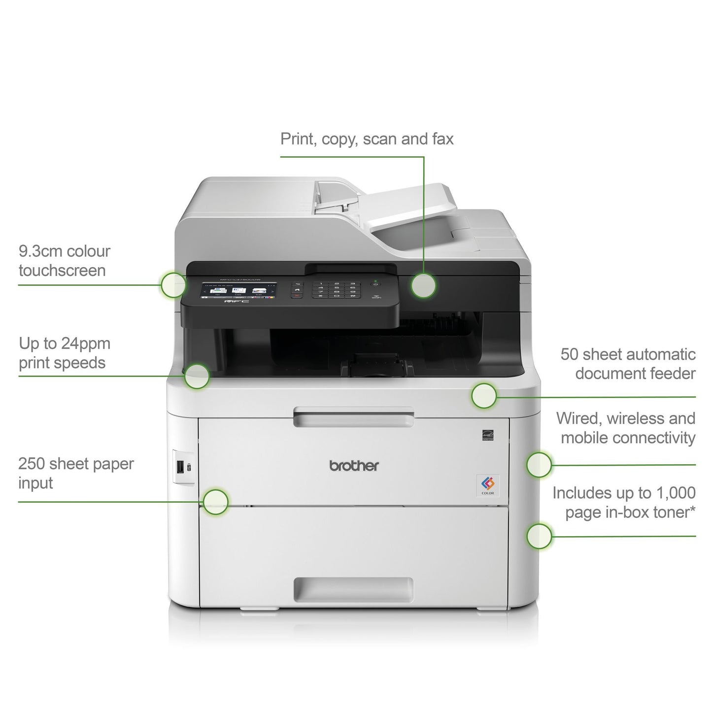 Brother MFCL3750CDW A4 Colour Laser Printer