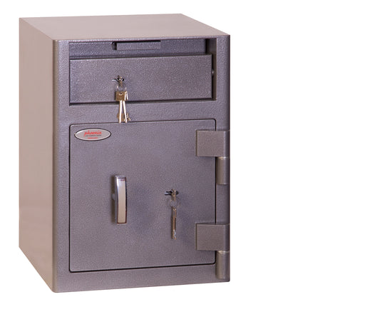 Phoenix Cash Deposit Size 1 Security Safe Key Lock Graphite Grey SS0996KD - NWT FM SOLUTIONS - YOUR CATERING WHOLESALER