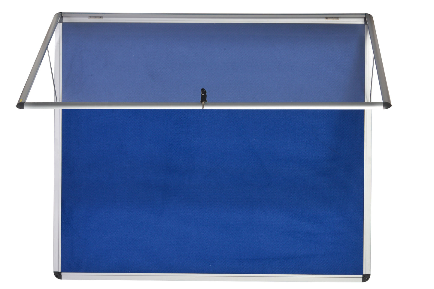 Bi-Office Fire Retardant Blue Felt Lockable Noticeboard Display Case 8 x A4 924x653mm - ST350101150