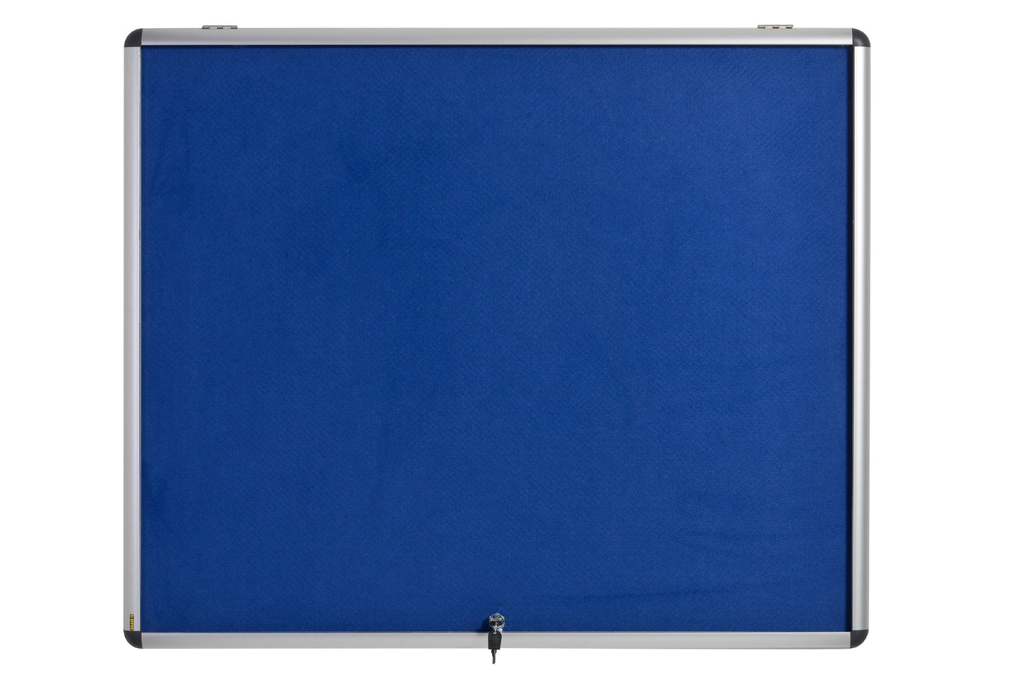 Bi-Office Fire Retardant Blue Felt Lockable Noticeboard Display Case 18 x A4 1360x953mm - ST390101150 - NWT FM SOLUTIONS - YOUR CATERING WHOLESALER