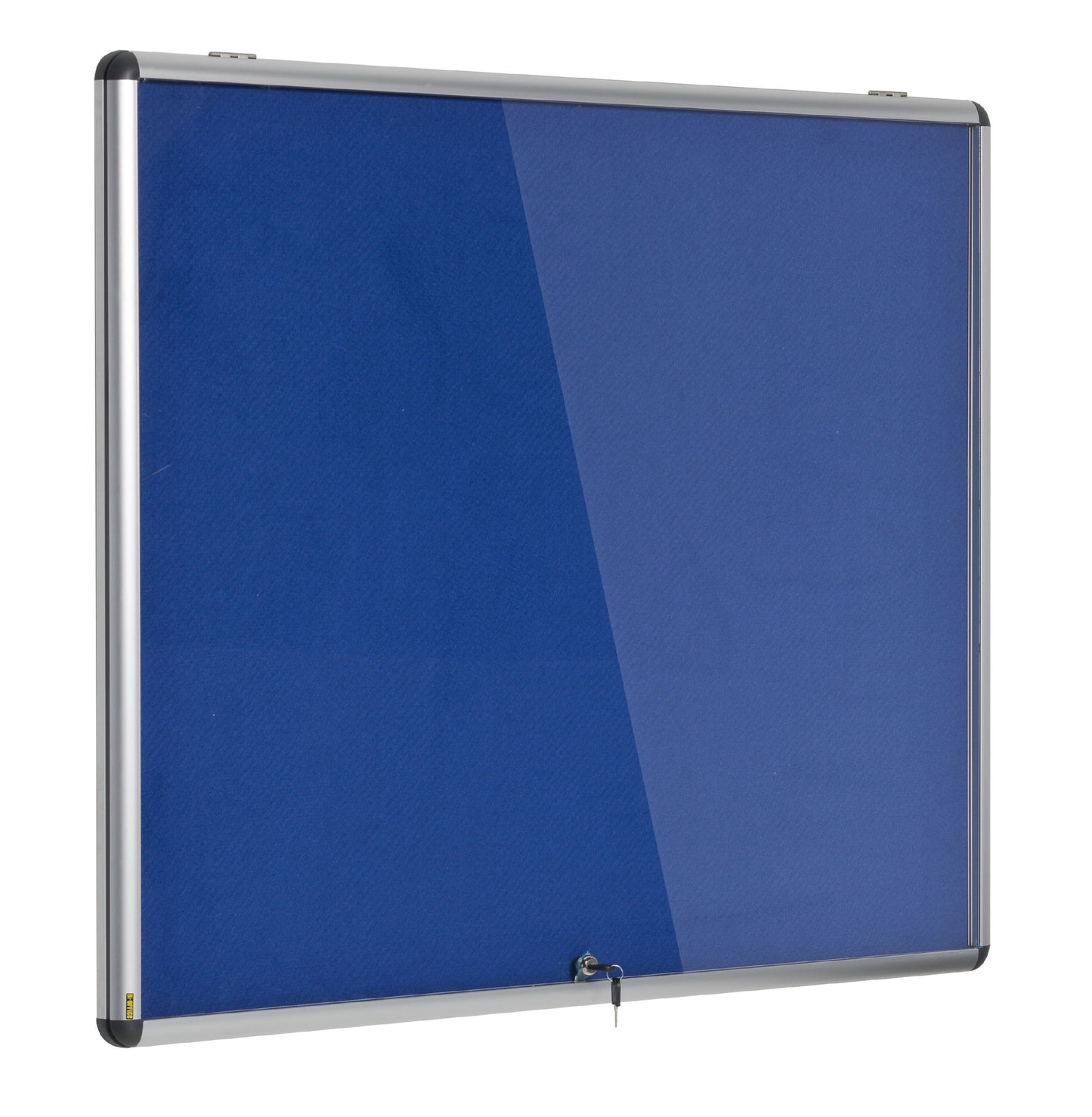 Bi-Office Fire Retardant Blue Felt Lockable Noticeboard Display Case 18 x A4 1360x953mm - ST390101150