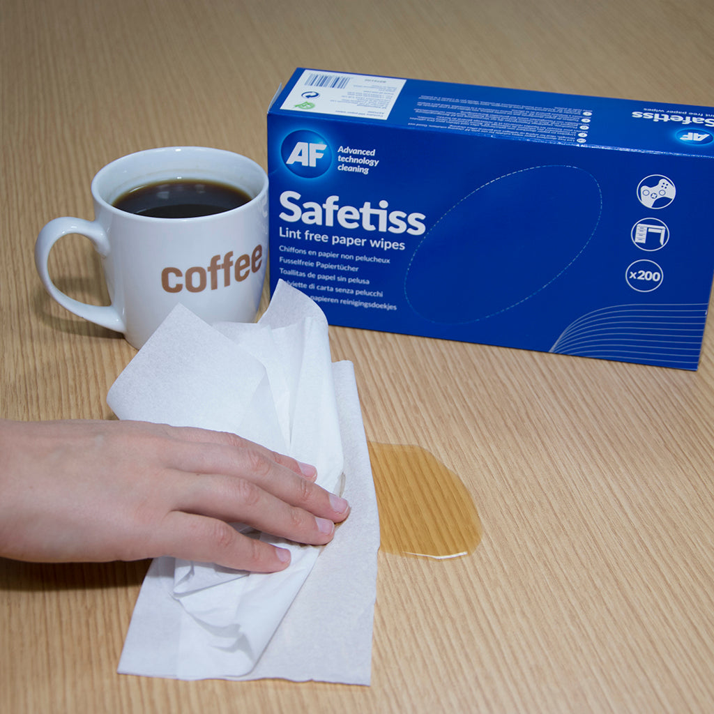 AF Safetiss Lint Free Paper Wipes (Pack 200) ASTI200
