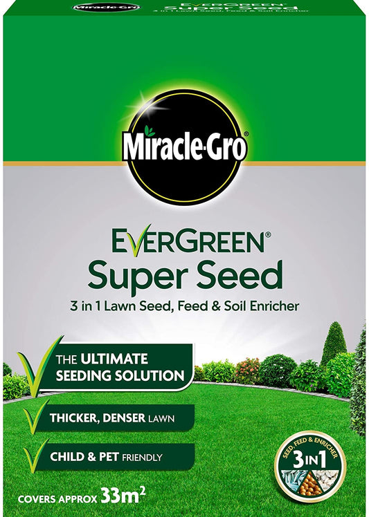 Miracle Gro EverGreen Super Seed Lawn Seed 1kg - NWT FM SOLUTIONS - YOUR CATERING WHOLESALER
